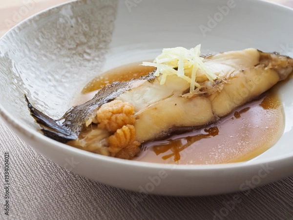 Obraz 子持ちカレイの煮つけ