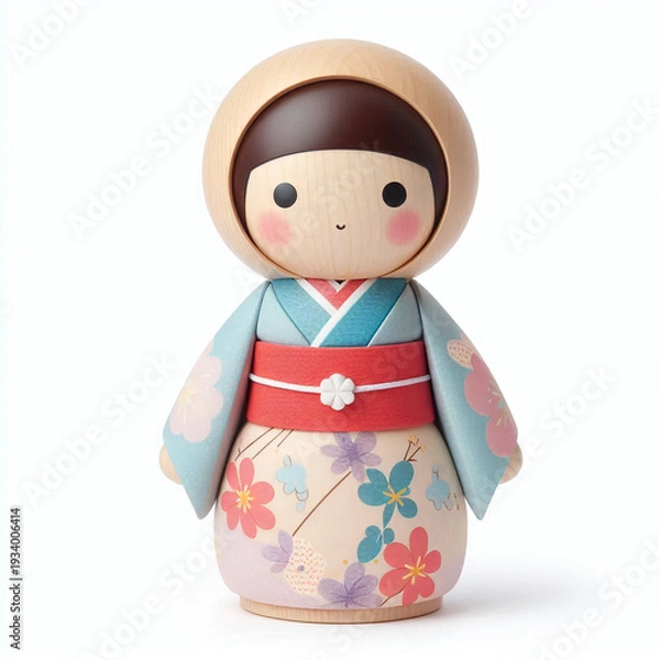 Obraz インテリアやギフトに最適な可愛らしい日本のお土産こけし