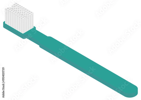 Obraz アイソメトリックな歯科矯正用歯ブラシのイラスト