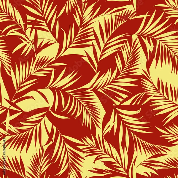 Fototapeta トロピカルリーフパターン