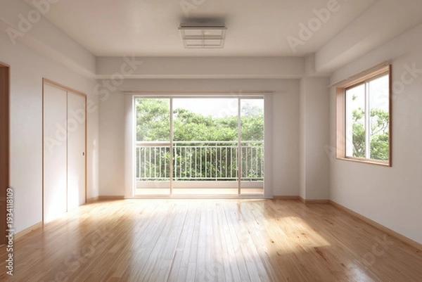 Obraz 明るい洋風の空き部屋