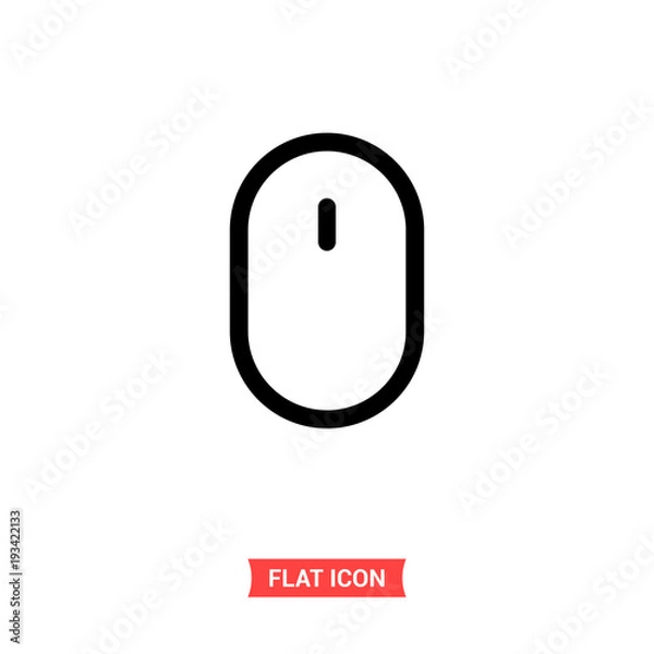 Obraz Mouse vector icon