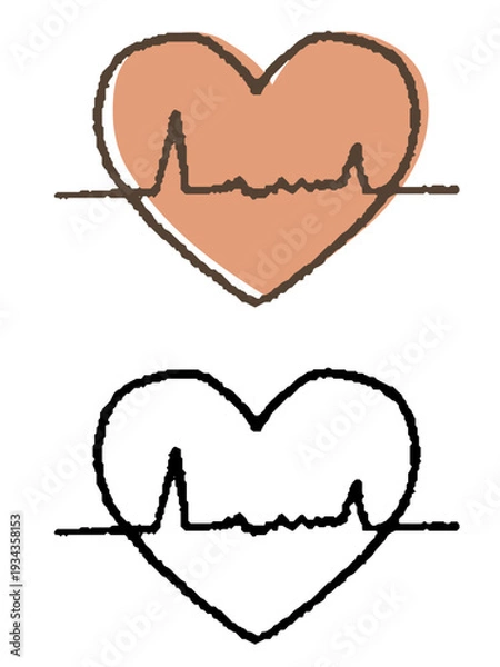 Obraz 心電図のマーク