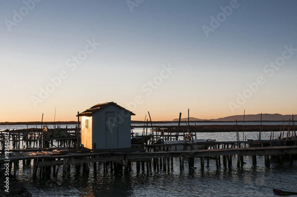 Obraz Cais palafítico na Carrasqueira em Portugal