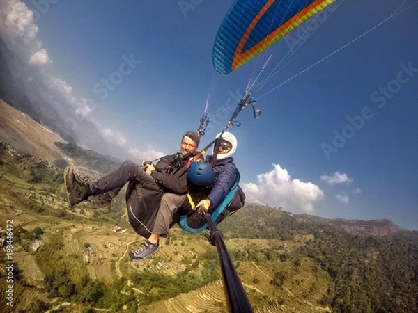 Obraz Paralotniarstwo, Pokhara, Nepal