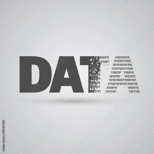 Obraz Data sign, vector.