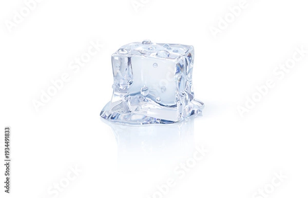 Obraz 氷 イラスト リアル キューブ