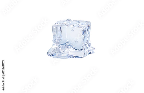 Obraz 氷 イラスト リアル キューブ
