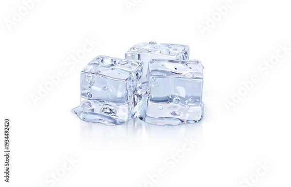 Obraz 氷 イラスト リアル キューブ