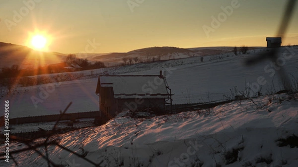 Obraz Winter Mountain Sunrise