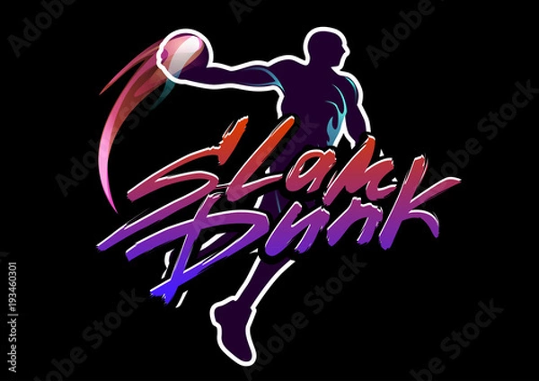 Obraz Basketball slam dunk