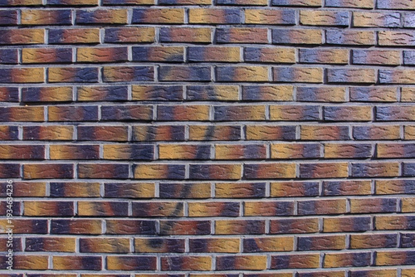 Obraz 벽돌 건물의 벽 패턴