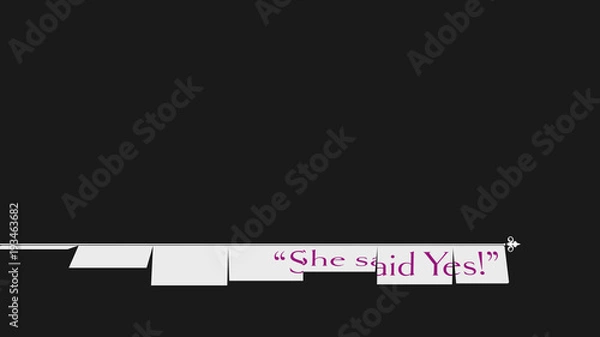 Fototapeta Swinging Lower Third