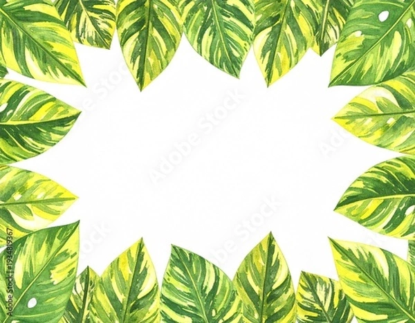 Obraz 観葉植物　枠