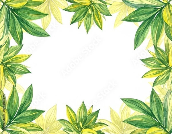 Obraz 観葉植物　枠