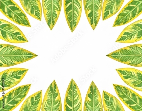 Obraz 観葉植物　枠