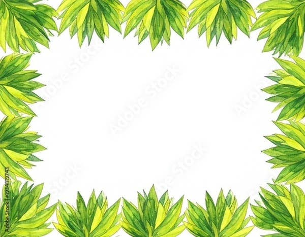 Obraz 観葉植物　枠