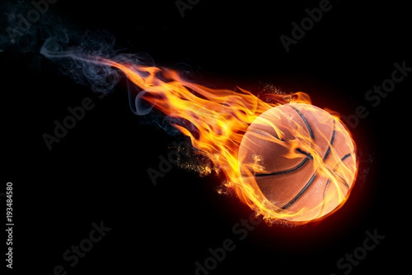 Obraz Koszykówka w ogniu