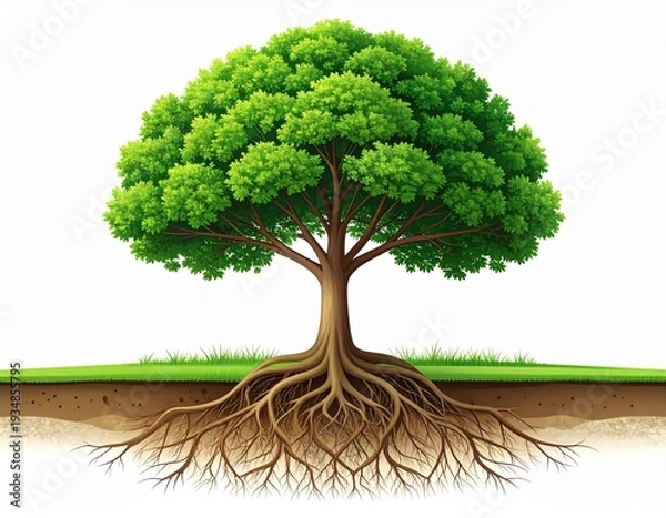 Obraz 木のアイコン風イラスト