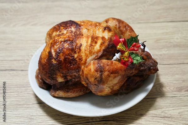 Obraz クリスマスのローストチキン