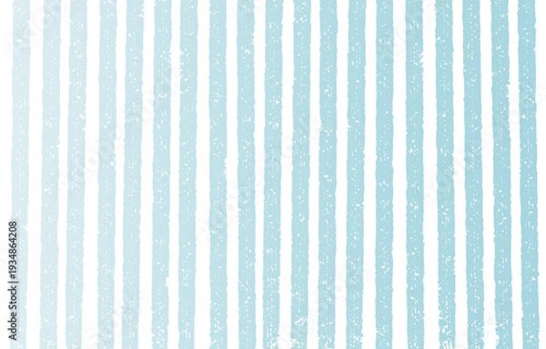 Obraz かすれ加工の縦ストライプ背景 水色のグラデーション