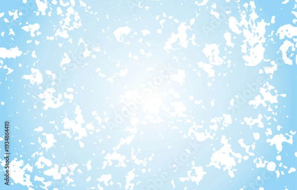 Obraz かすれ加工の水色グラデーション背景 爽やかなしぶき・グランジ模様