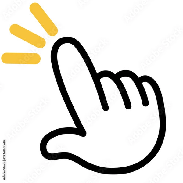 Obraz 指さし　チェック　アイコン　タッチ　注目