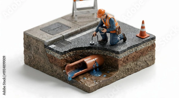 Obraz 地下管路の漏水検知