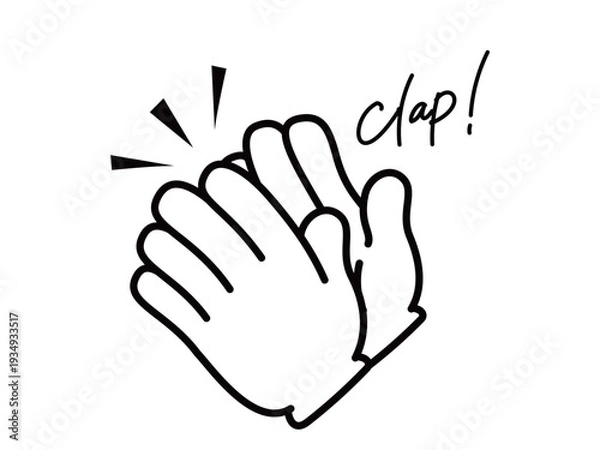 Obraz ハンドアイコン_拍手