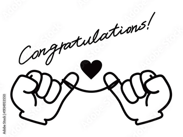 Obraz ハンドアイコン_おめでとう