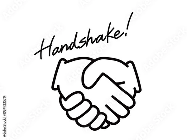 Obraz ハンドアイコン_握手