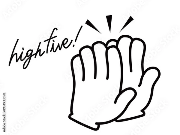 Obraz ハンドアイコン_ハイタッチ