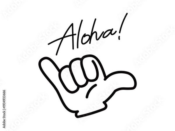 Obraz ハンドアイコン_アロハ