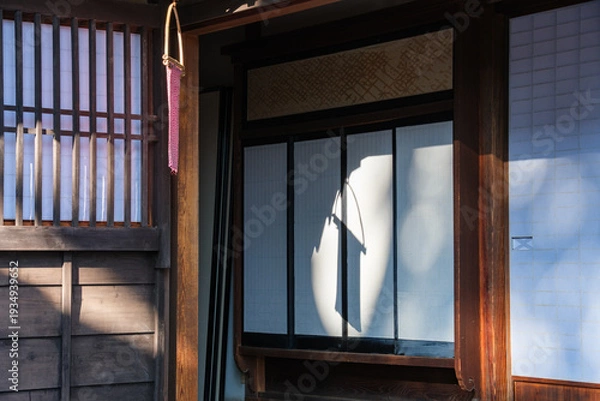 Fototapeta 手ぬぐいのシルエット