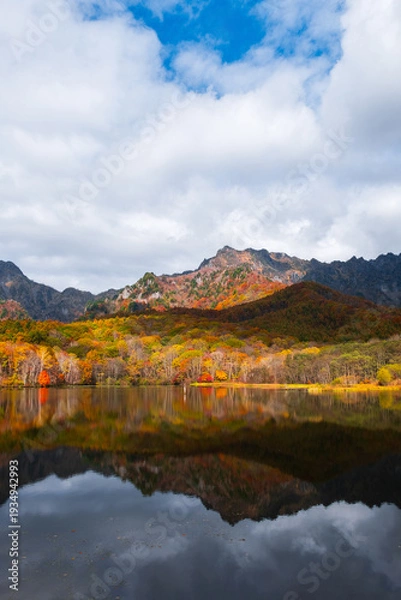 Obraz 鏡池　戸隠山