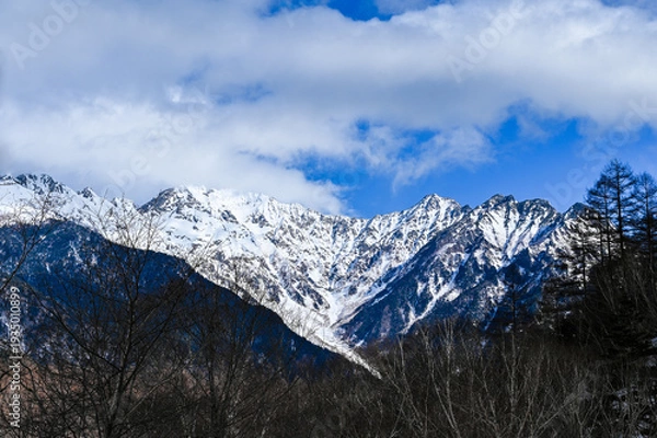 Obraz 冬の日本長野県の上高地