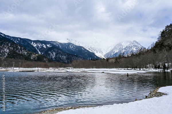 Obraz 冬の日本長野県の上高地