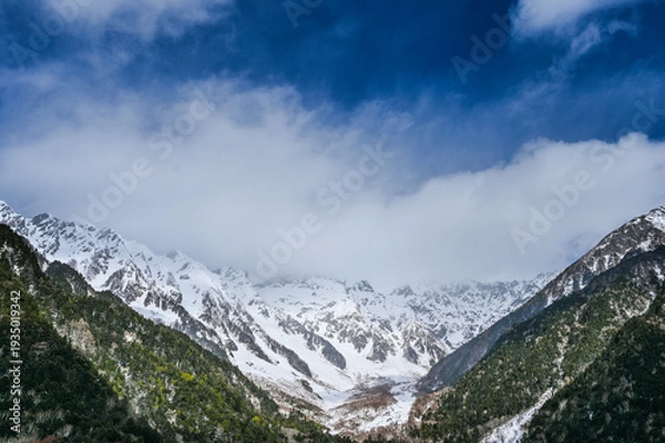 Obraz 冬の日本長野県の上高地