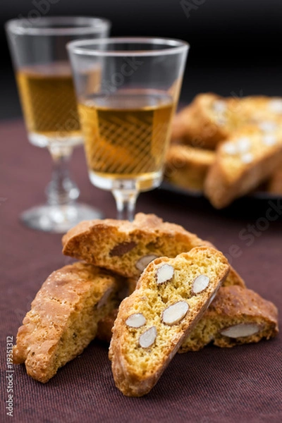 Obraz Cantucci e vin santo