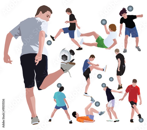 Fototapeta Playing with ball