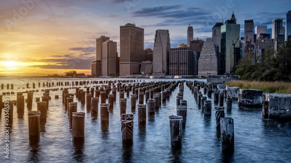 Obraz new york  sunset