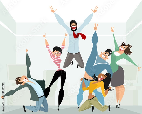 Obraz Happy people in office