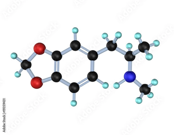 Obraz Molecule MDMA 3d