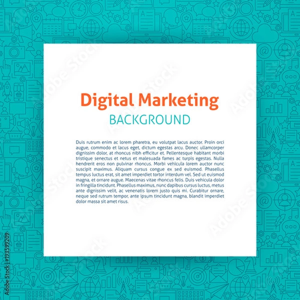 Obraz Digital Marketing Paper Template