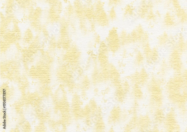 Obraz 白い水彩紙に広がる金色のグランジ背景素材