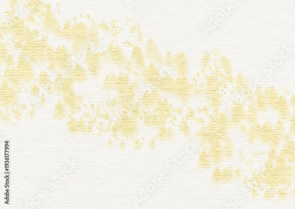 Obraz 白い水彩紙に広がる金色のグランジ背景素材
