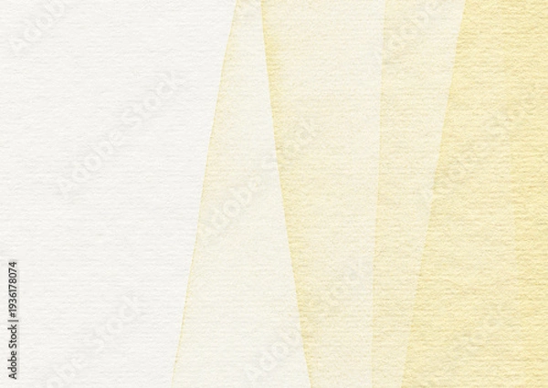 Obraz 白い水彩紙に広がる金色の波のグランジ背景素材