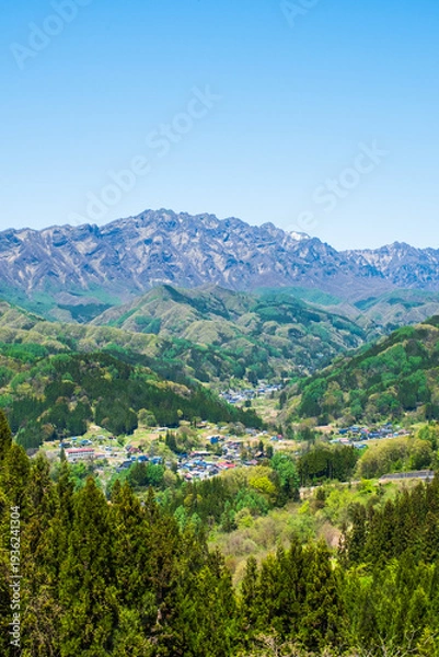 Obraz 戸隠山　春　鬼無里