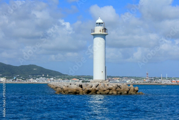 Obraz 石垣港沖防波堤灯台