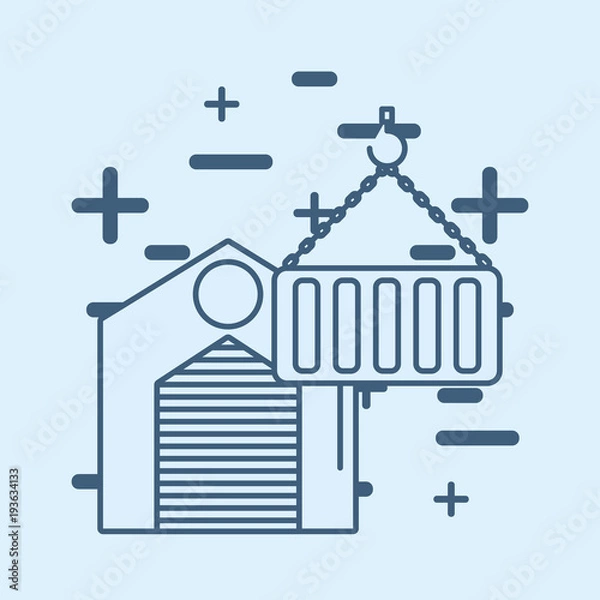 Fototapeta delivery logistics design